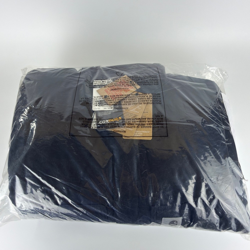 Carhartt Yukon Extremes Insulated Coveralls Mens 2XL Short Black 104464 N04 NWT